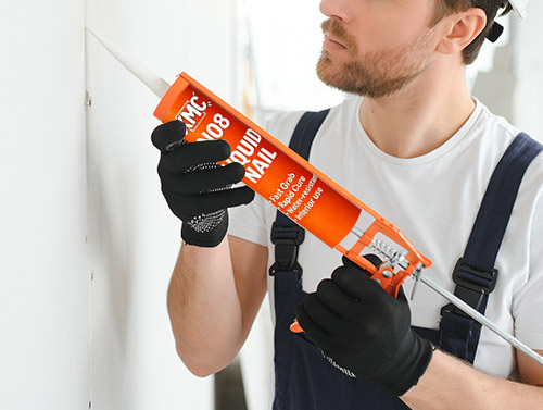 Interior Construction Nail-Free Tenaces
